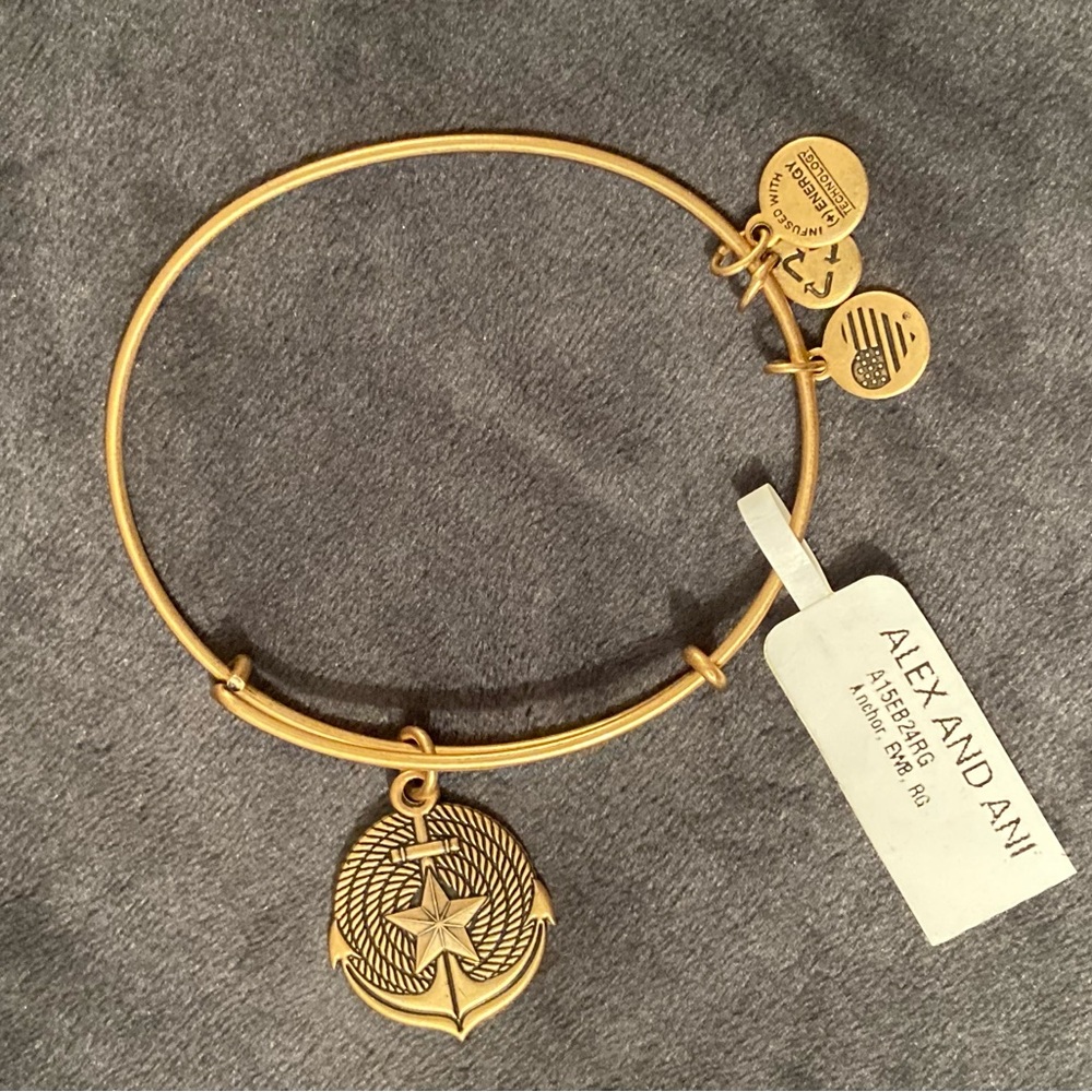 Alex and Ani Bangle Bracelet Anchor Charm